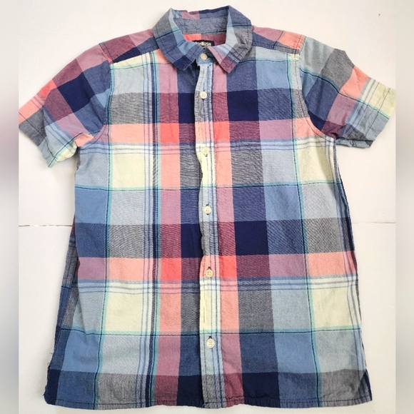 Oshkosh B'gosh Boys Multi-color Plaid Shirt, Size 12/12A - Picture 1 of 8